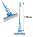 Mop Fácil Original Limpeza Geral Plus Lava E Seca - Celeste