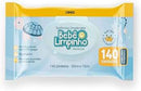 Toalhas Umedecidas Bebê Limpinho Premium 140 unidades