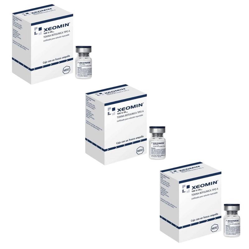 KIT 3X - XEOMIN 100UI - TOXINA BOTULINICA TIPO A - MERZ PHARMACEUTICALS - LOJA RRARA